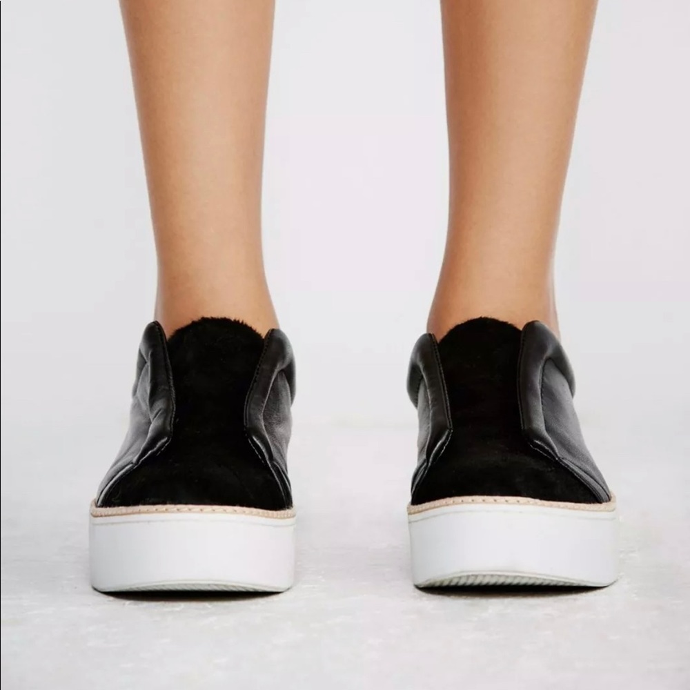 M4D3 Super Black Leather Slip On Fashion Shoe